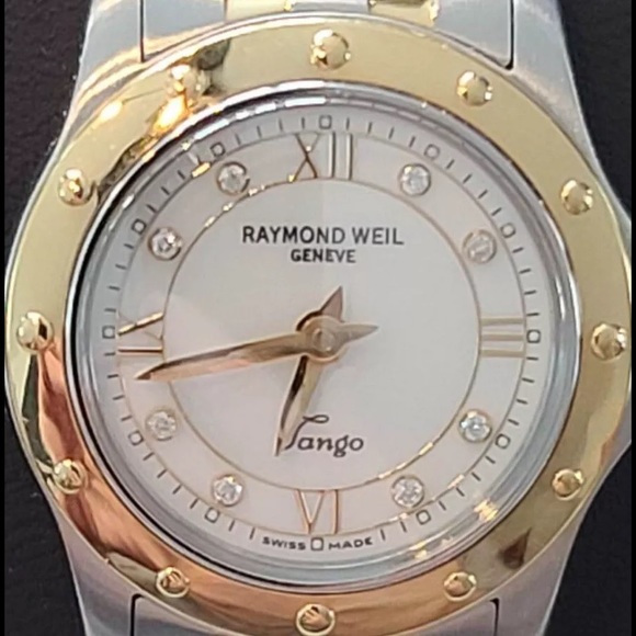 Raymond Weil women’s 5790-STO-00995 Tango Diamond two-tone stainless steel watch - Picture 2 of 7